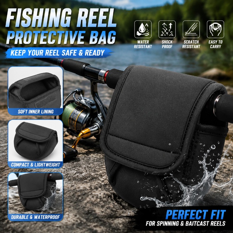 Fishing Line Box - Beschermhoes voor vismolens, draagtas voor molens,