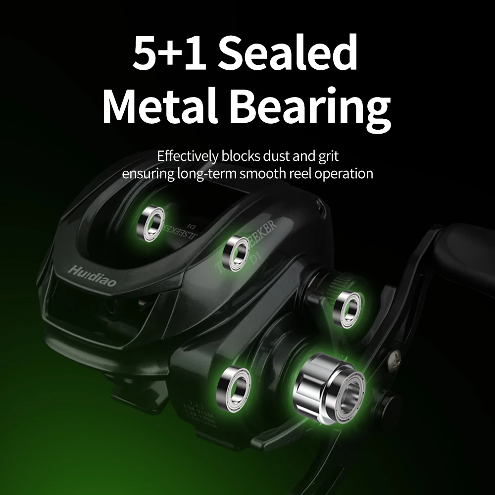 Huidiao TRAILSEEKER DC Baitcas - Kastking Reel Zephyr recensie en prijs